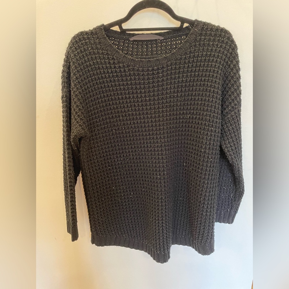 Knot Sister - Chunky Knit Black Sweater